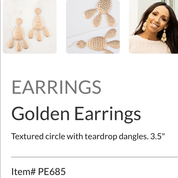 NWT - Plunder “Golden” earrings - Picture 3 of 3